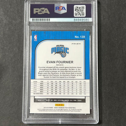 2018-19 Panini Prizm #139 EVAN FOURNIER Signed Card AUTO PSA Slabbed Magic