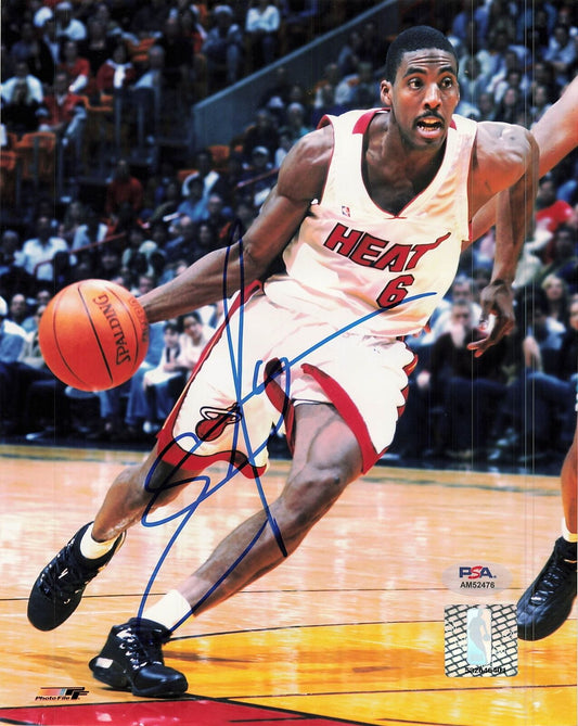 EDDIE JONES Signed 8x10 photo PSA/DNA Miami Heat Autographed