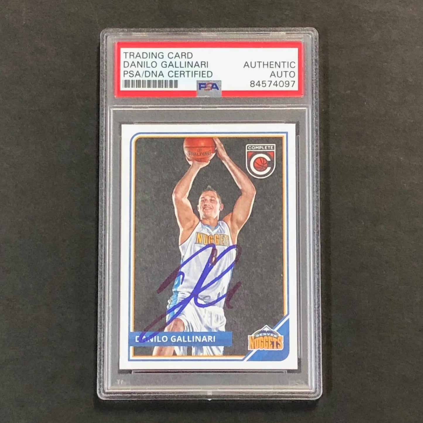 2015-16 Panini Complete #78 Danilo Gallinari Signed AUTO PSA Slabbed Nuggets