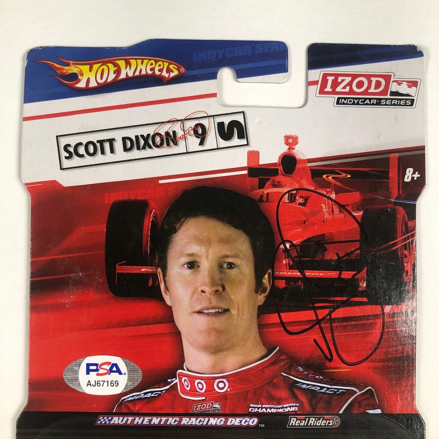 SCOTT DIXON Signed Hot Wheels Toybox PSA/DNA Racing