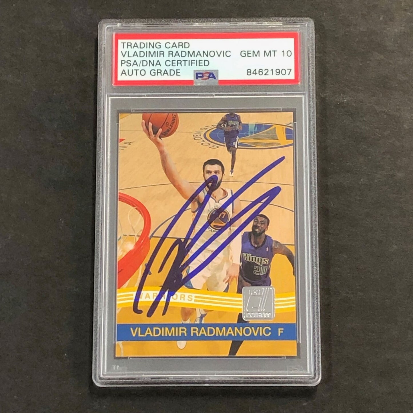 2010-11 Donruss #195 Vladimir Radmanovic Signed Card AUTO 10 PSA Slabbed Warrior