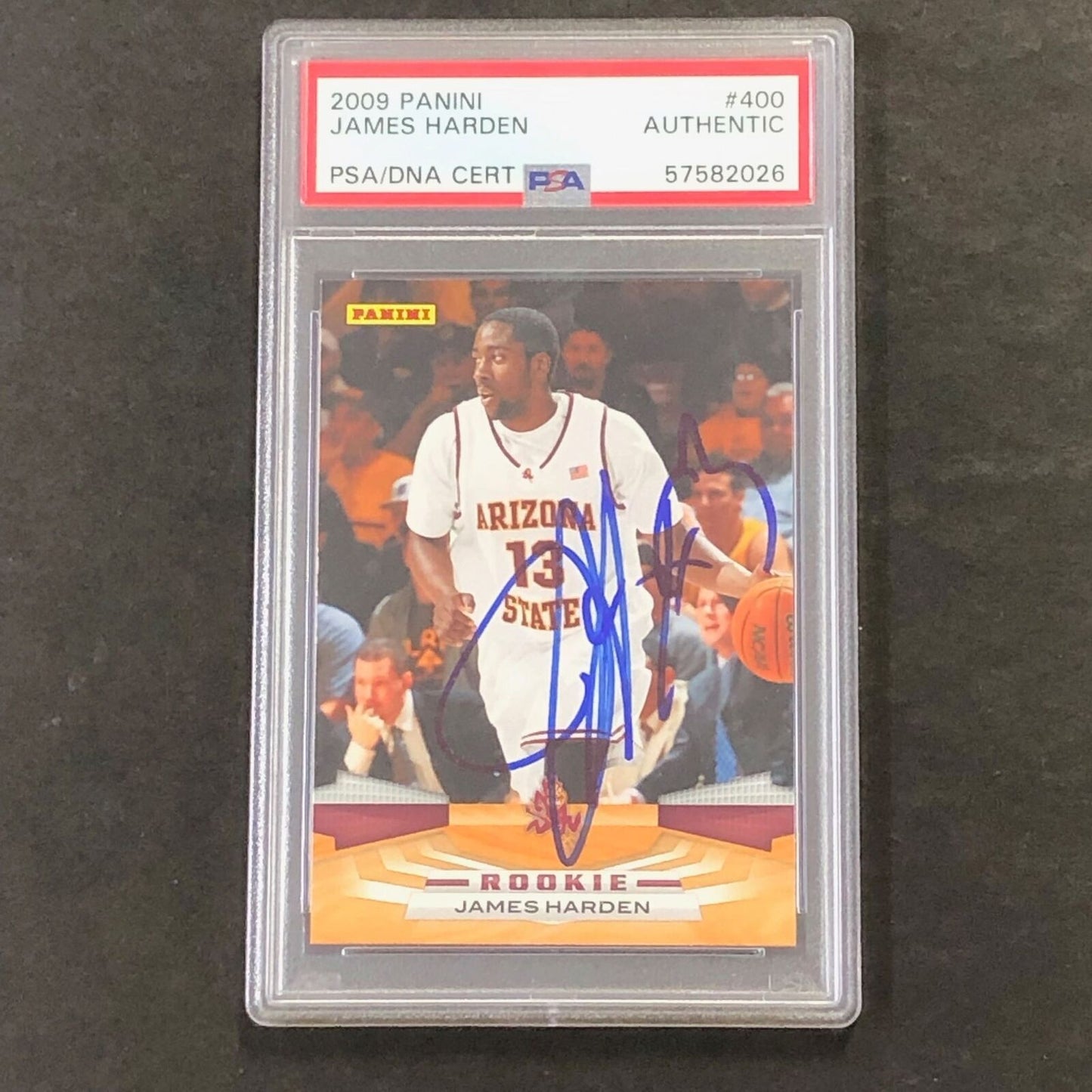 2009-10 Panini #400 James Harden Signed card PSA/DNA Autograph Slabbed RC