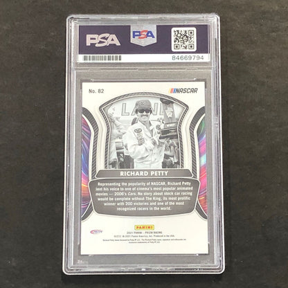 2021 Panini Prizm Racing #82 Richard Petty Signed Card AUTO GRADE 10 PSA Slabbed