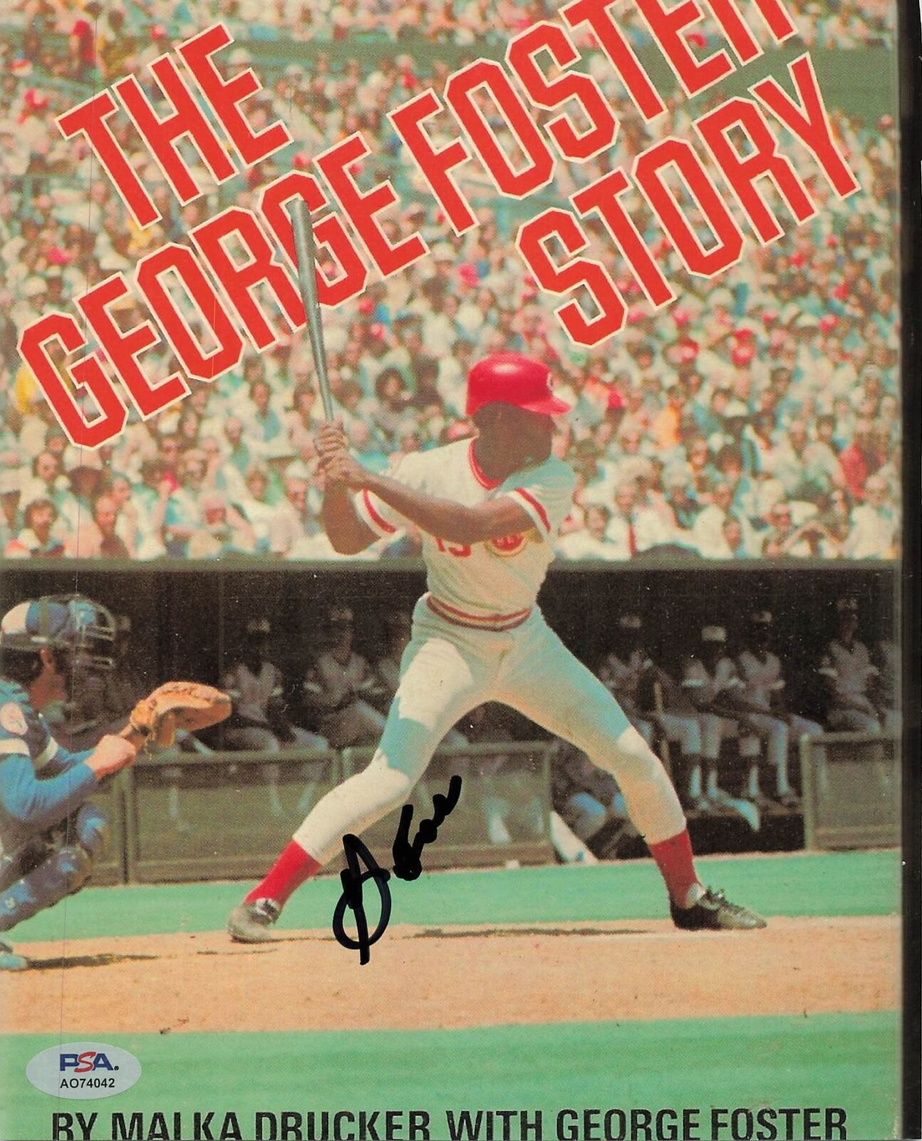 George Foster Signed 8x10 Photo PSA/DNA Cincinnati Reds Autographed