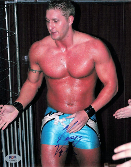 KENNY DYKSTRA signed 8x10 photo PSA/DNA WWE Autographed Wrestling