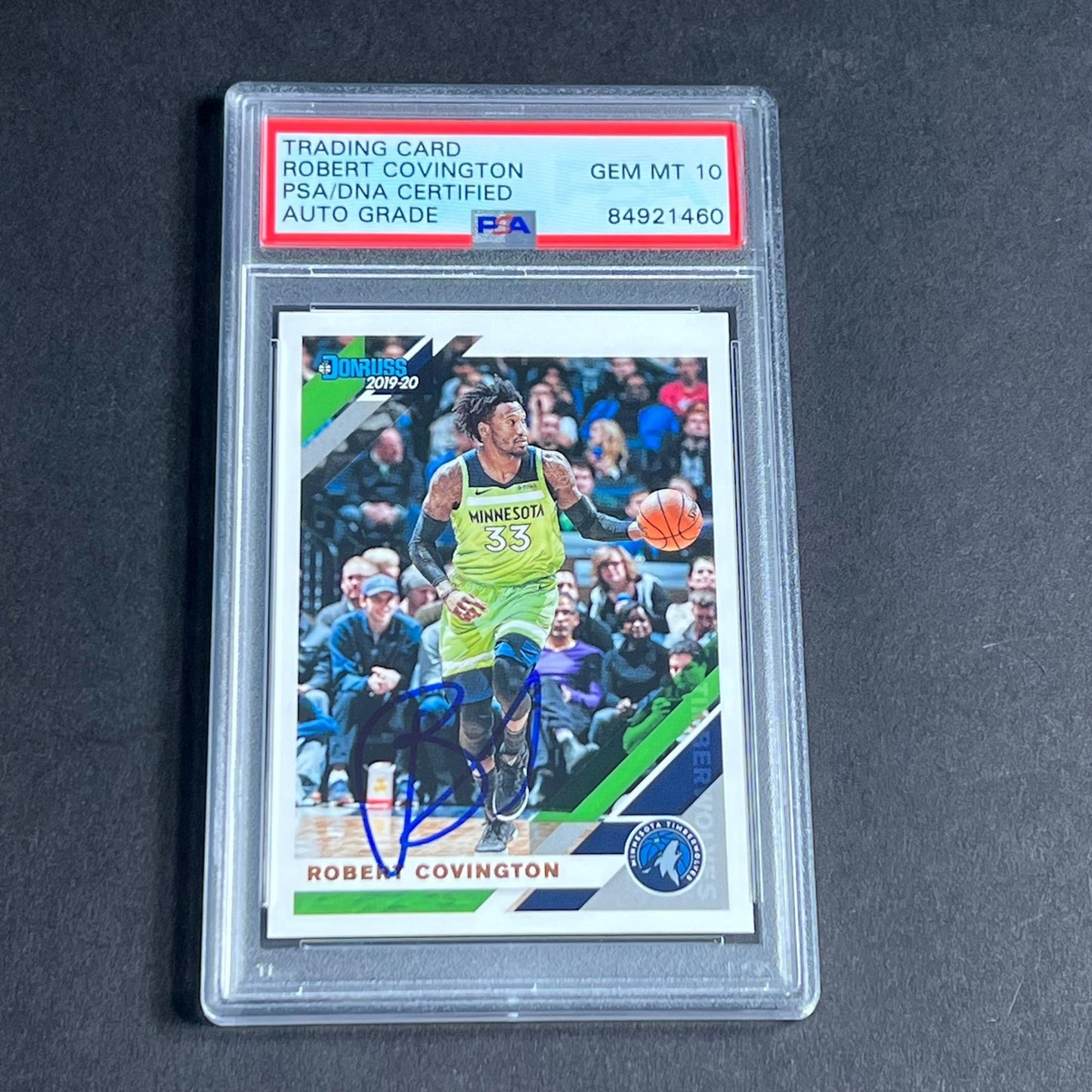 2019-2020 Panini Donruss #125 Robert Covington Signed Card AUTO Grade10 PSA Slab