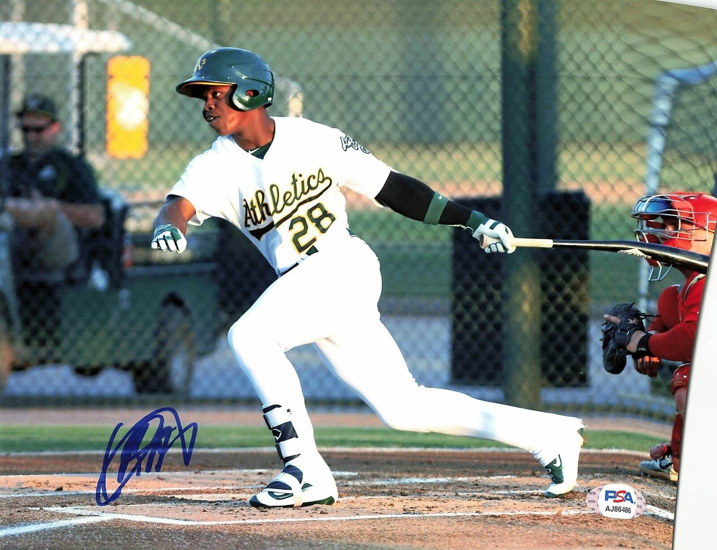 Lazaro Armenteros signed 8x10 photo PSA/DNA Oakland Athletics Autographed