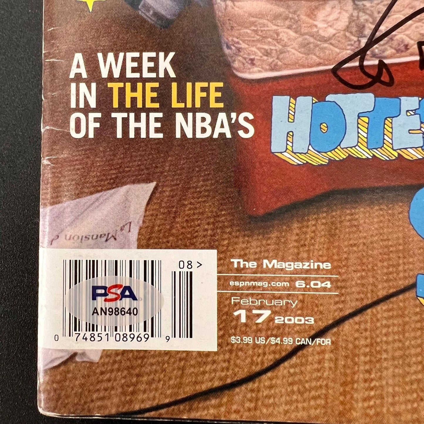 Yao Ming Signed ESPN Magazine PSA/DNA Houston Rockets Autographed