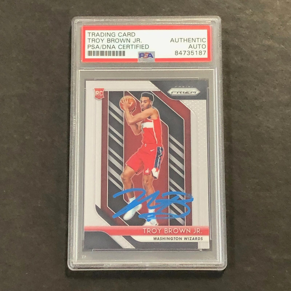 2018-19 Panini Prizm #213 TROY BROWN JR. Signed Card AUTO PSA RC Rookie Slabbed