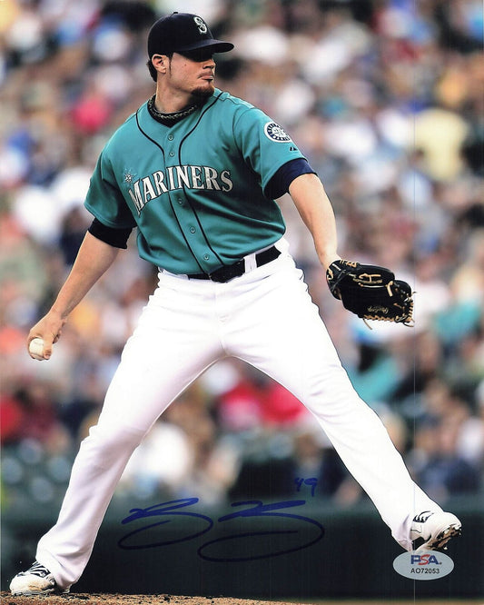 Blake Beavan signed 8x10 photo PSA/DNA Seattle Mariners Autographed