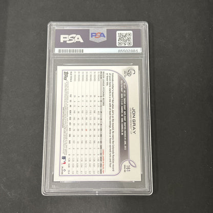 2022 Topps Series 1 #161 Jon Gray signed card PSA Auto 10
