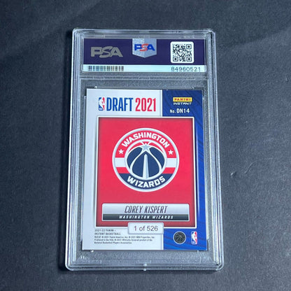 2021-22 Panini Instant #DN14 COREY KISPERT Signed Card AUTO PSA Slabbed Wizards