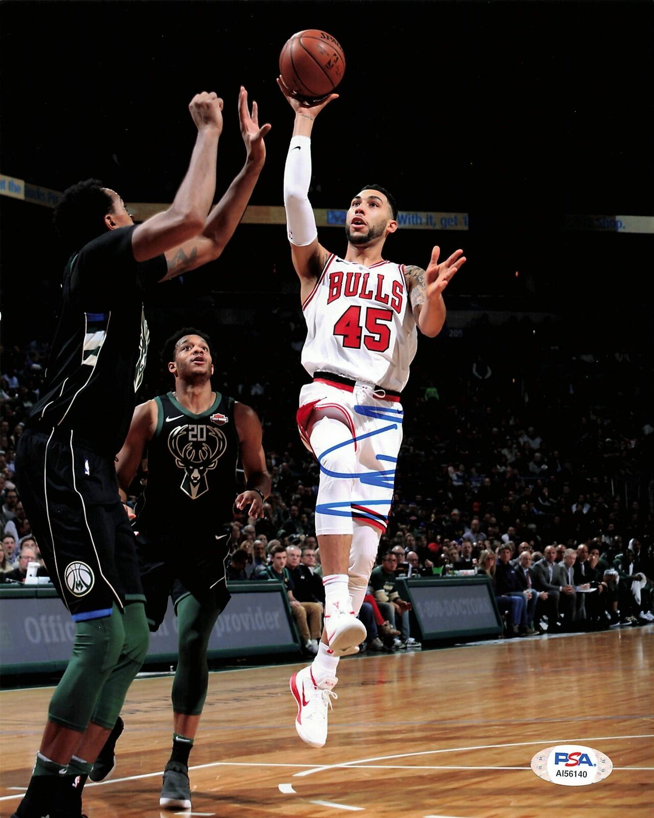 Denzel Valentine signed 8x10 photo PSA/DNA Chicago Bulls Autographed