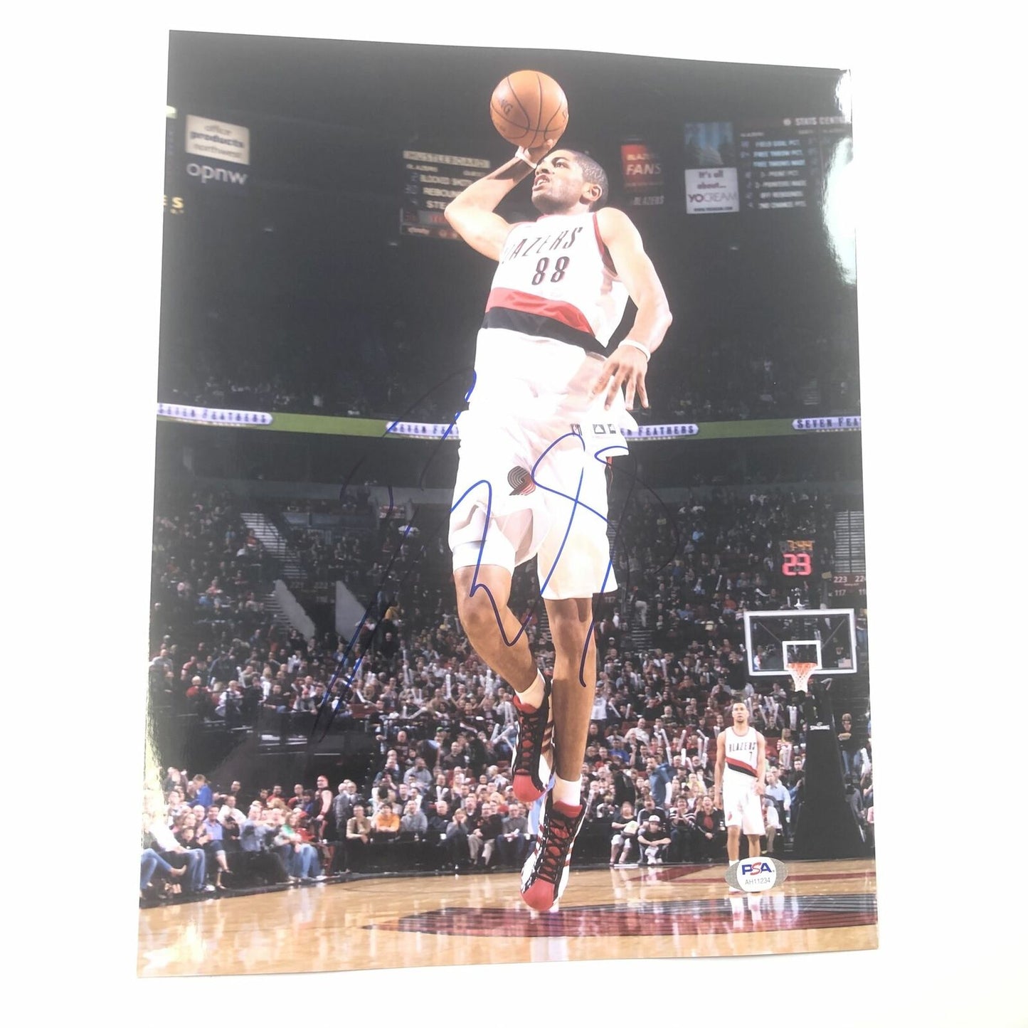 Nicolas Batum signed 11x14 photo PSA/DNA Portland Trailblazers Autographed Horne