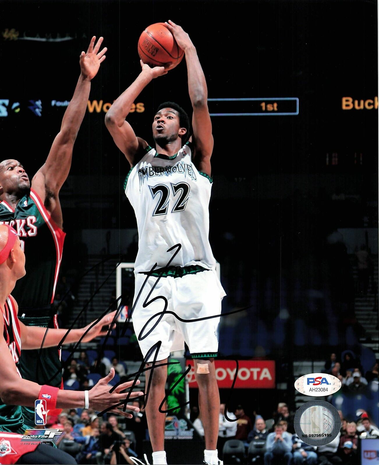 Corey Brewer signed 8x10 photo PSA/DNA Minnesota Timberwolves Autographed