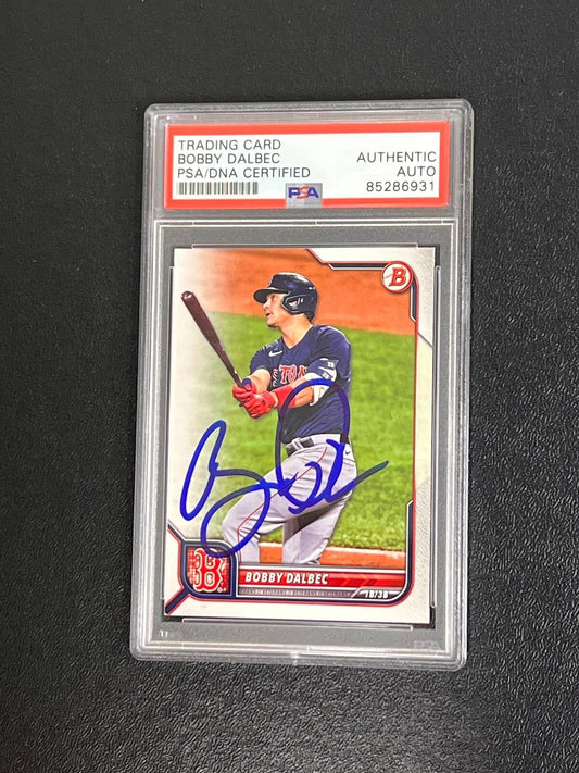 2022 Topps Veterans #29 Bobby Dalbec Signed Card PSA/DNA Slabbed AUTO Red Sox