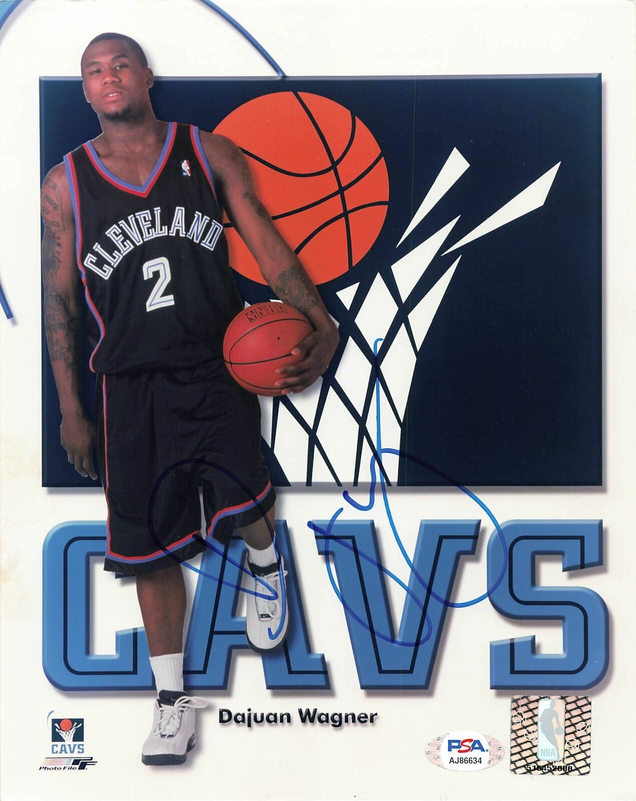 Dajuan Wagner Signed 8x10 photo PSA/DNA Cleveland Cavaliers Autographed