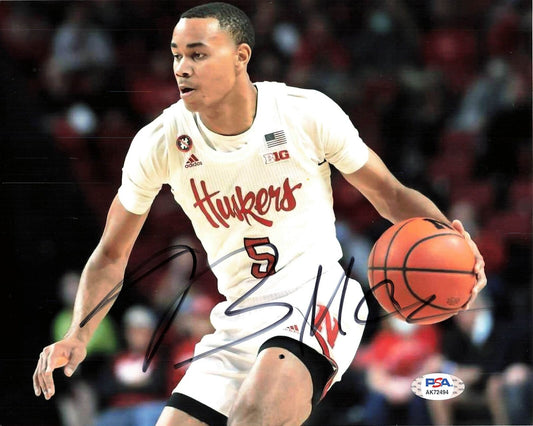 Bryce McGowens signed 8x10 photo PSA/DNA Nebraska Cornhuskers Autographed