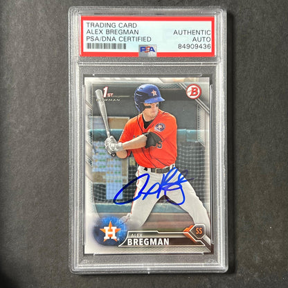 2016 Bowman #BP4 Alex Bregman Signed Card PSA Slabbed Auto Astros