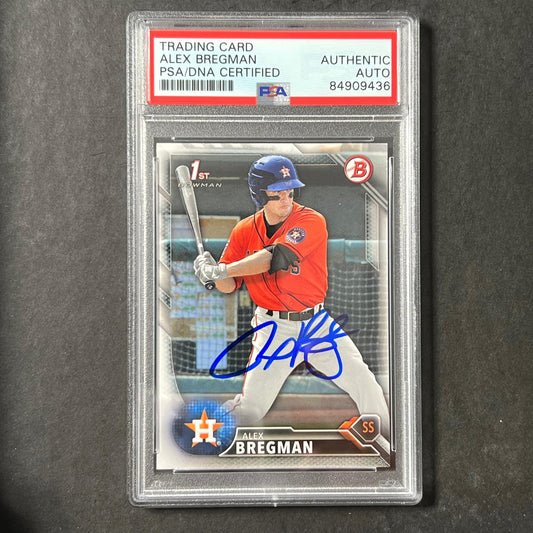2016 Bowman #BP4 Alex Bregman Signed Card PSA Slabbed Auto Astros