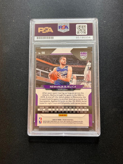 2020-21 Panini Prizm #190 Nemanja Bjelica Signed Card AUTO PSA/DNA Slabbed Kings
