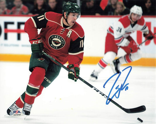 Zach Parise signed 8x10 photo PSA/DNA Minnesota Wild Autographed