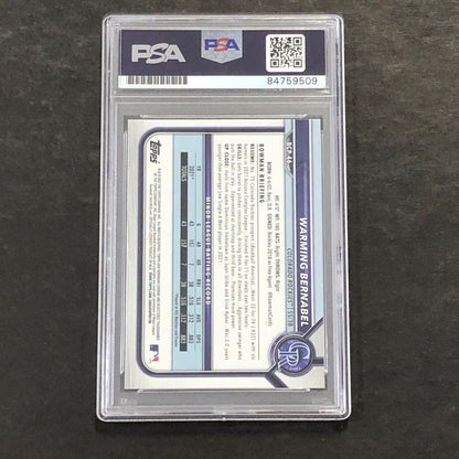 2021 Bowman Chrome #BP-46 Warming Bernabel Signed Card PSA Slabbed Auto Rockies