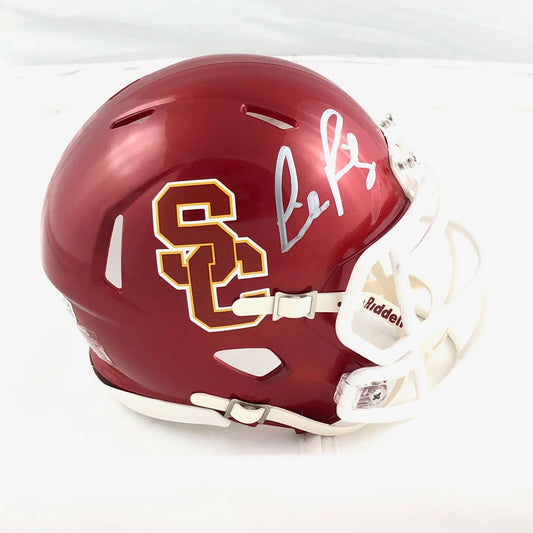 Lincoln Riley Signed Mini Helmet Fanatics Autographed USC Trojans