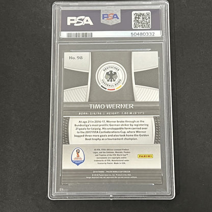 2018 Panini Prizm World Cup #98 Timo Werner PSA 9