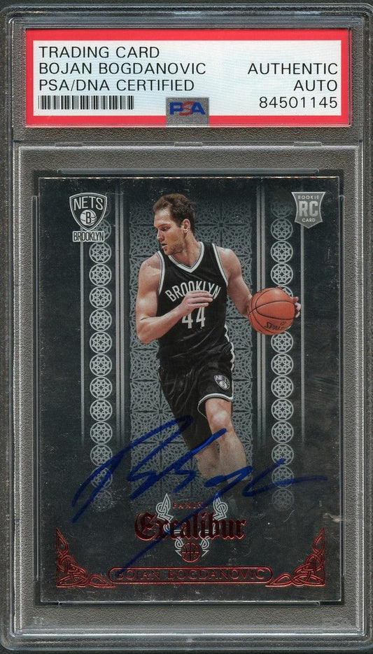2014-15 Panini Excalibur #176 Bojan Bogdanovic Signed Card AUTO PSA Slabbed RC N