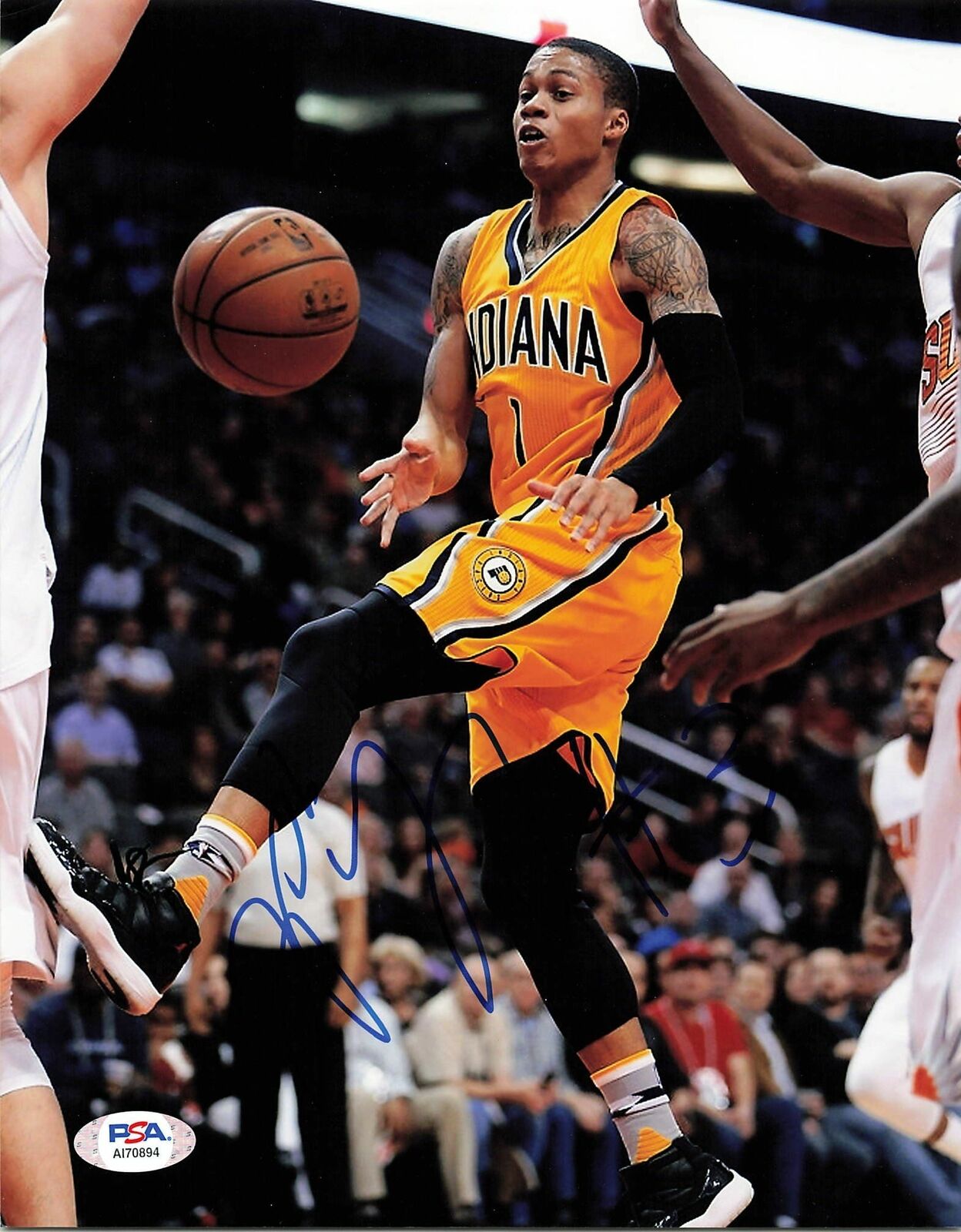 JOE YOUNG Signed 8x10 photo PSA/DNA Indiana Pacers Autographed