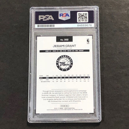2016-17 Panini NBA Hoops #162 Jerami Grant Signed Card AUTO PSA Slabbed Nuggets