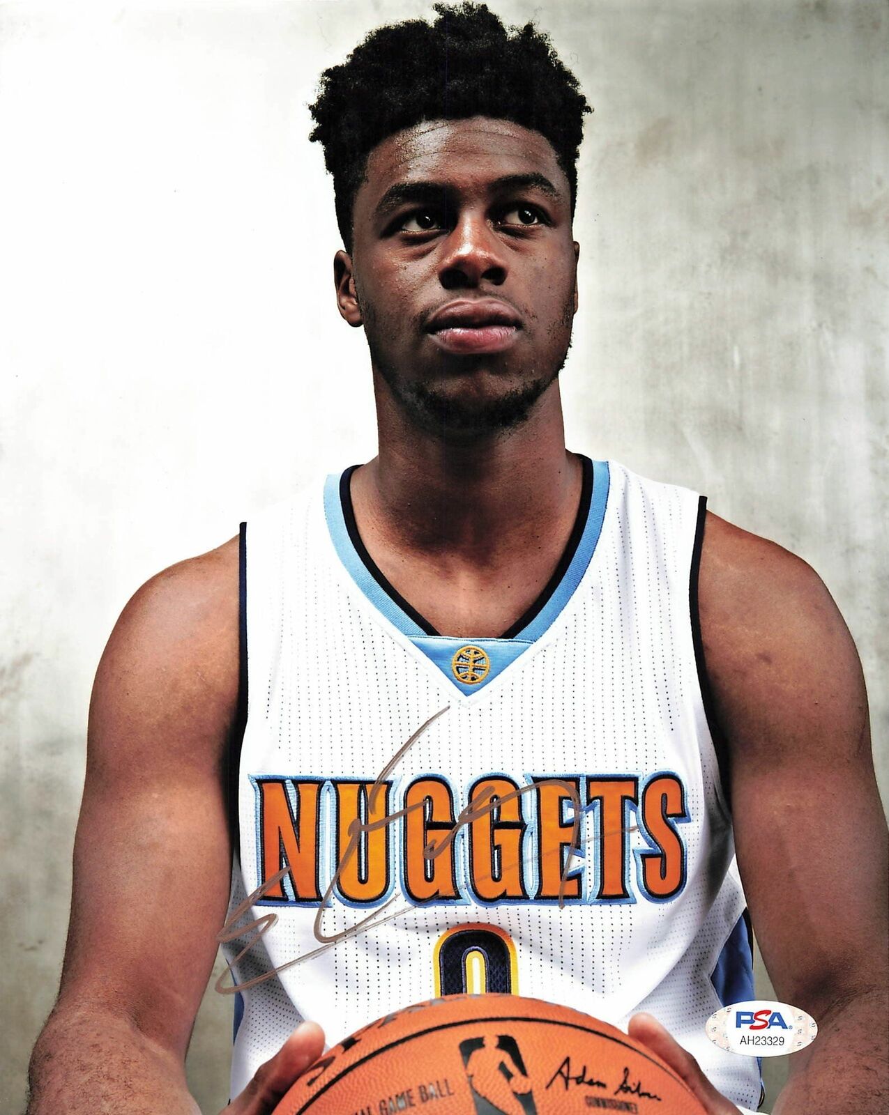 Emmanuel Mudiay signed 8x10 photo PSA/DNA Denver Nuggets Autographed Jazz