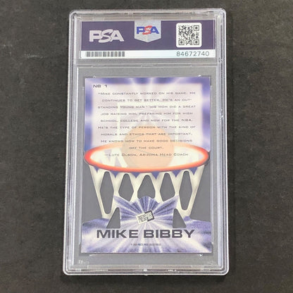 1998 Skybox #NB1 Mike Bibby Signed Card AUTO GRADE 10 PSA Slabbed Grizzlies