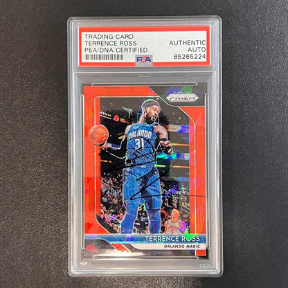 2018-19 Panini Prizm #149 Terrence Ross Signed Card AUTO PSA Slabbed Magic