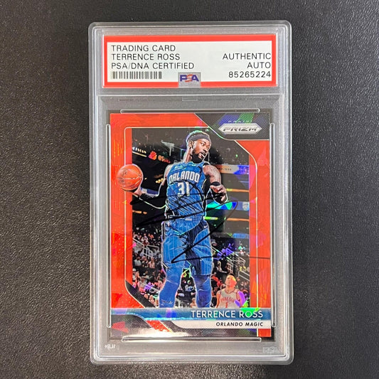 2018-19 Panini Prizm #149 Terrence Ross Signed Card AUTO PSA Slabbed Magic