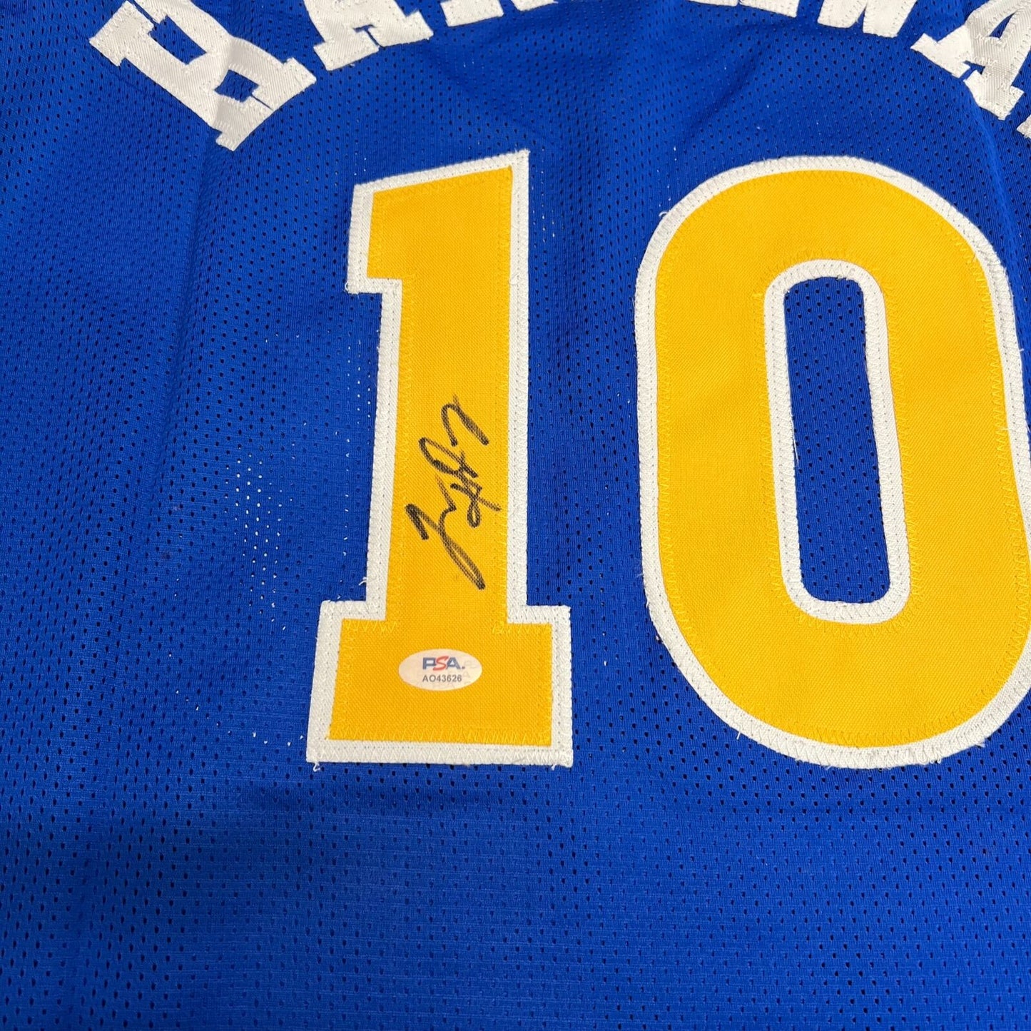 Tim Hardaway Signed Jersey PSA/DNA Golden State Warriors Autographed