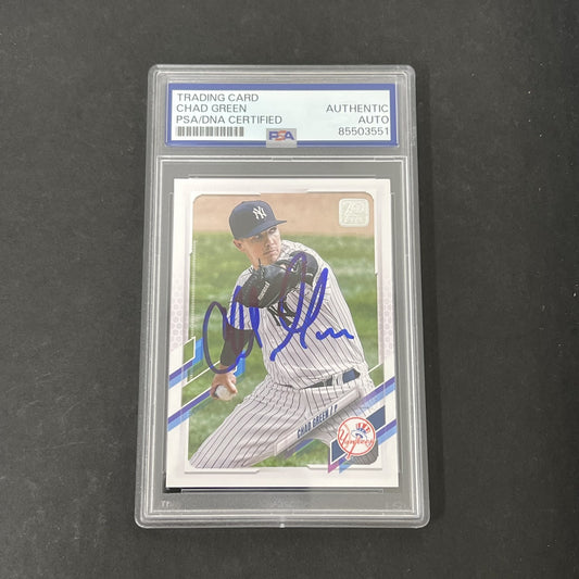 Topps 2021 Update Series #US290 Chad Green signed card PSA