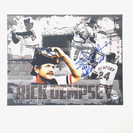 Rick Dempsey signed 11x14 Photo PSA/DNA Orioles autographed