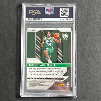 2018-19 Panini Prizm #138 Robert Williams III Signed Card Auto Grade 10 PSA/DNA