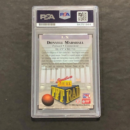 1994 Signature Rookies #LX Donyell Marshall Signed Card AUTO PSA/DNA Slabbed Cav