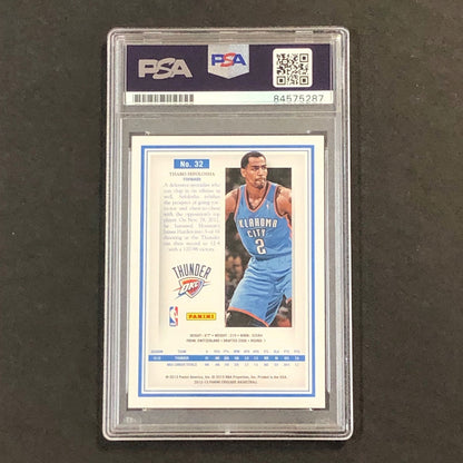 2012-13 Panini Crusade #32 Thabo Sefolosha Signed Card Auto PSA/DNA Slabbed Thun
