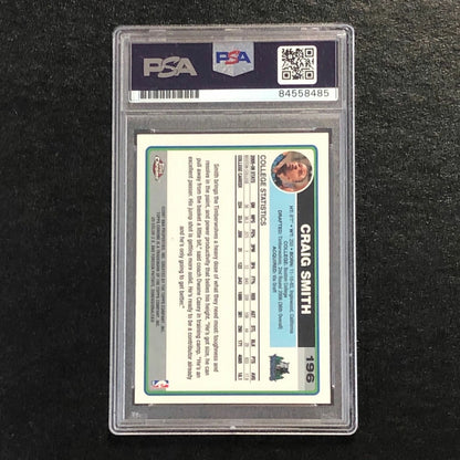 2006-07 Topps Chrome #196 CRAIG SMITH Signed Card AUTO PSA Slabbed RC Timberwolv