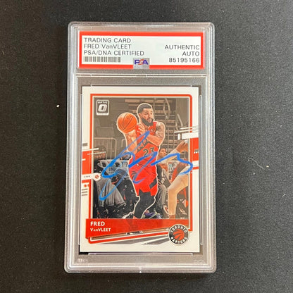 2020-21 Panini Donruss Optic #131 Fred VanVleet Signed Card AUTO PSA Slabbed Rap