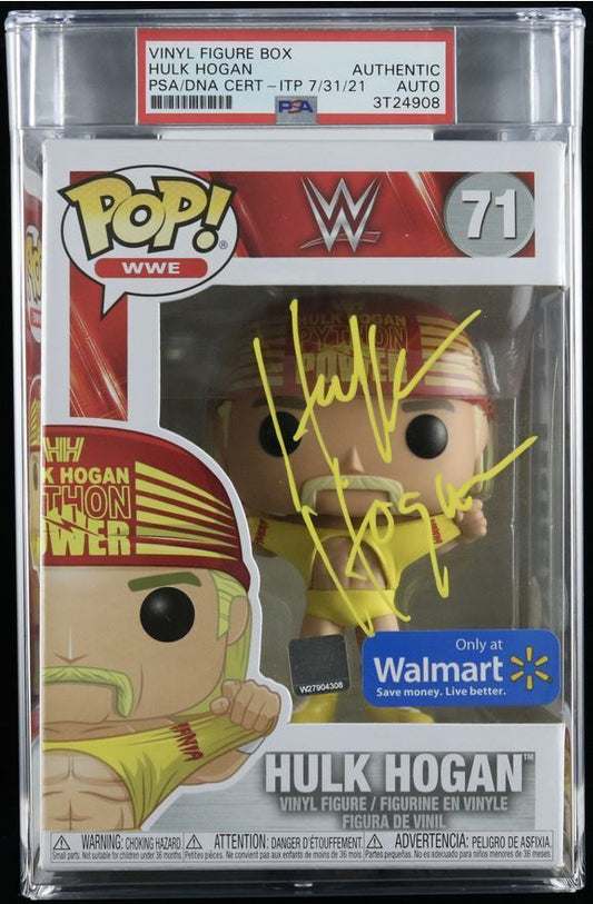 Hulk Hogan Signed Funko Pop #71 PSA/DNA Encapsulated Autographed WWE Tristar