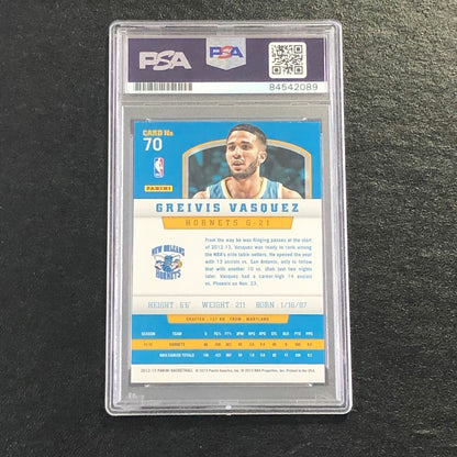 2012-13 Panini #70 Greivis Vasquez Signed AUTO 10 PSA Slabbed Hornets