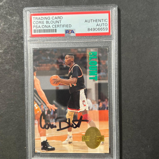 1993-94 Classic Collection #13 Corie Blount Signed Card AUTO PSA Slabbed Cincinn