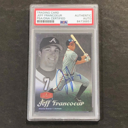 2005 Fleer Jeff Francoeur #70 Signed Card AUTO PSA Slabbed