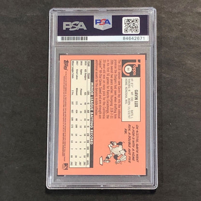 2018 Topps Heritage #44 Gavin Lux Signed Card PSA Slabbed Auto Dodgers