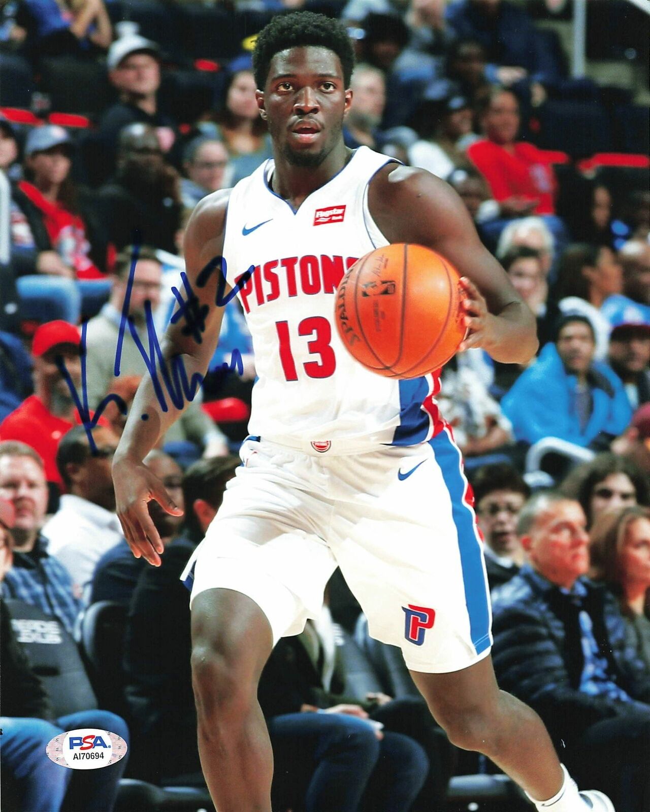 KHYRI THOMAS signed 8x10 photo PSA/DNA Detroit Pistons Autographed